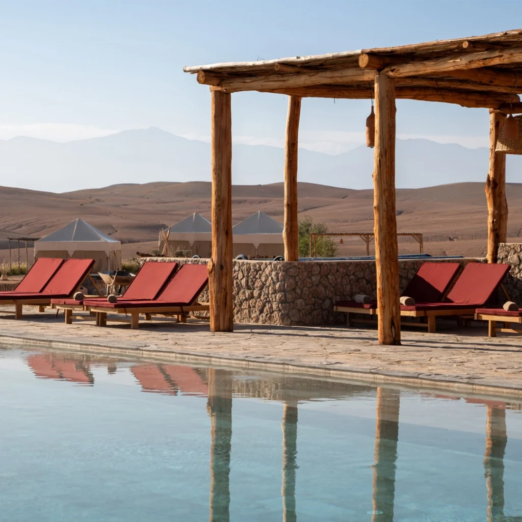 Piscina no Deserto de Agafay